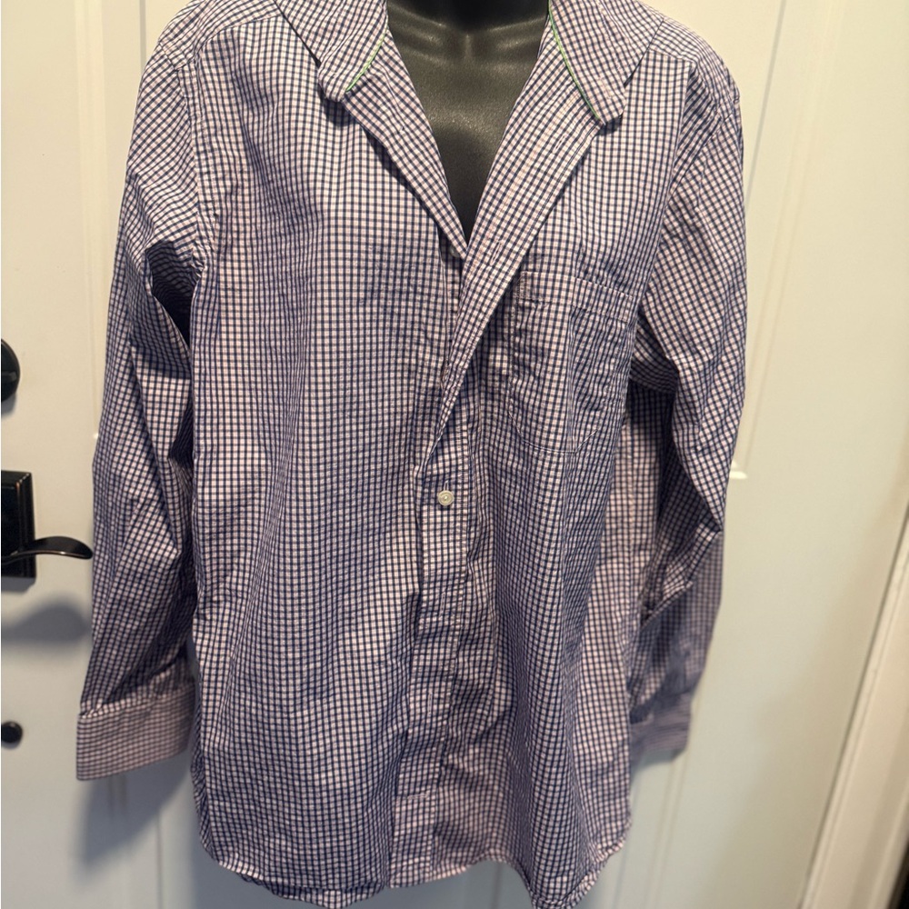 Eton luxury men’s Lavender Checkered Button Down Shirt